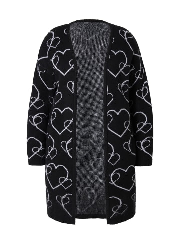 MIAMODA Strickjacke in schwarz