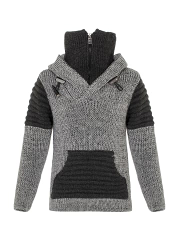 Cipo & Baxx Strickpullover in GREY-ANTHRACITE