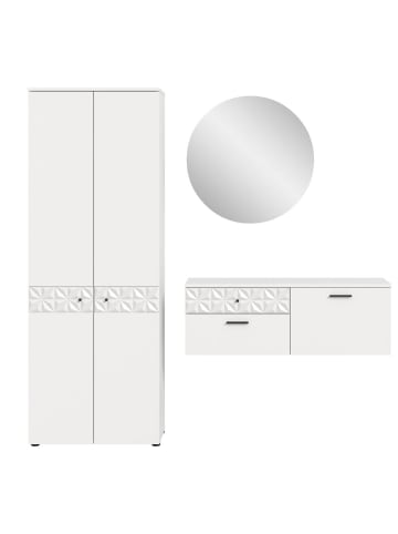 ebuy24 Weiß 195 x 34 cm