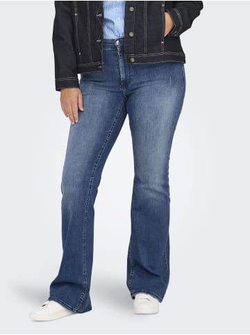 ONLY Carmakoma Flared fit jeans in Medium Blue Denim