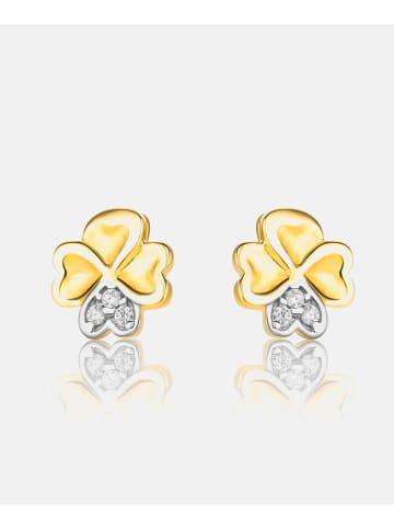 Diamant L'éternel Ohrringe aus 585 Gelbgold