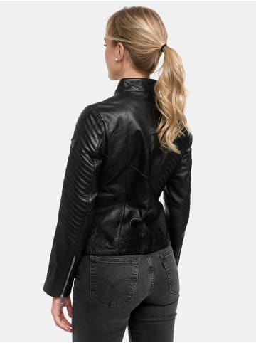 Tazzio Lederjacke "F514" - in Schwarz