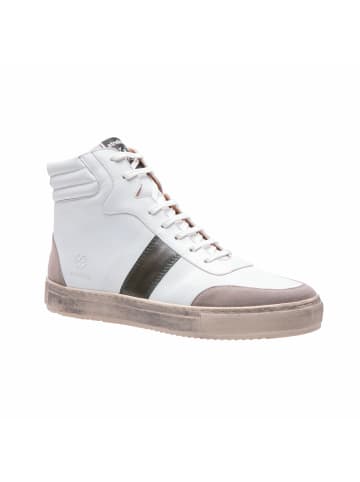 Strellson Sneaker 'Stripe Hi Evans in Dunkelgrün'