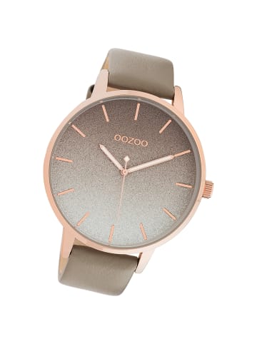 Oozoo Analog-Armbanduhr Oozoo Timepieces braun extra groß (ca. 48mm)