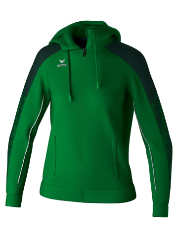 erima Damen Trainingsjacke Mit Kapuze in smaragd/pine grove