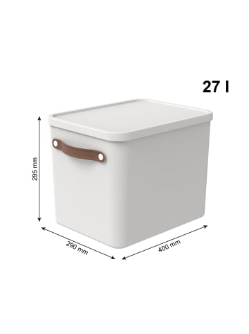 Rotho 2er-Set Aufbewahrungsbox Maloja 27l