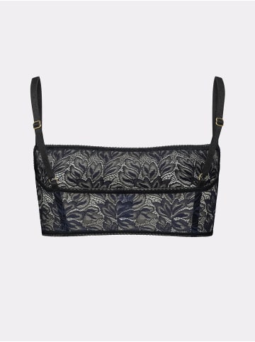 Erlich Textil  Bustier ICONIC LACE BANDEAU BRALETTE in schatten schwarz