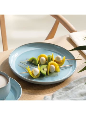 like. by Villeroy & Boch 6er Set Basic-Set Perlemor Aqua blau in blau