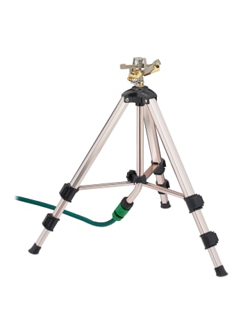 relaxdays Sprinkler in Silber/ Schwarz