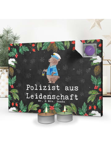 Mr. & Mrs. Panda Duftkerzen Adventskalender Polizist Leidenschaf... in Kreidetafel