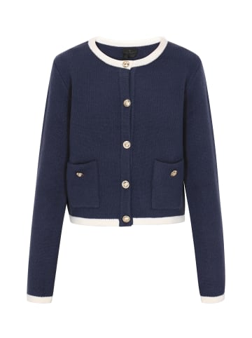DreiMaster Women Cardigan in navy offwhite