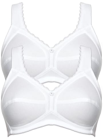 SUSA 2er Pack Entlastungs BH Cotton in Weiss