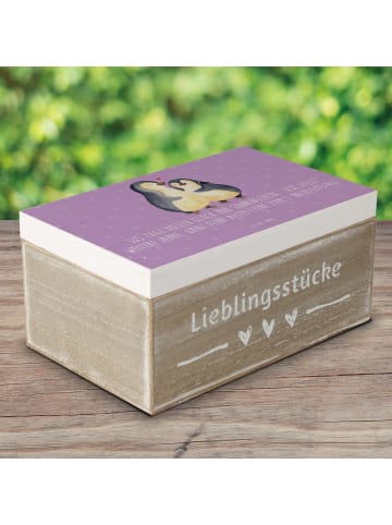 Mr. & Mrs. Panda Holzkiste 1. Hochzeitstag Papierhochzeit mit Sp... in Lavendeltraum