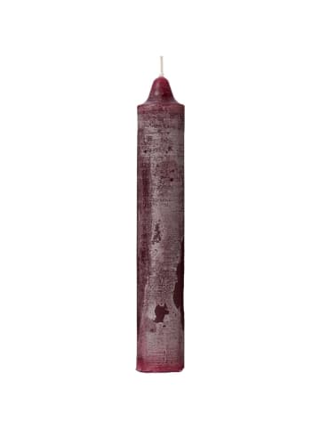IB Laursen Dickere Rustikale Kerze Ø 3,8 cm in rot