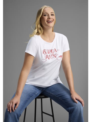 Kangaroos Longshirt in weiß, marine