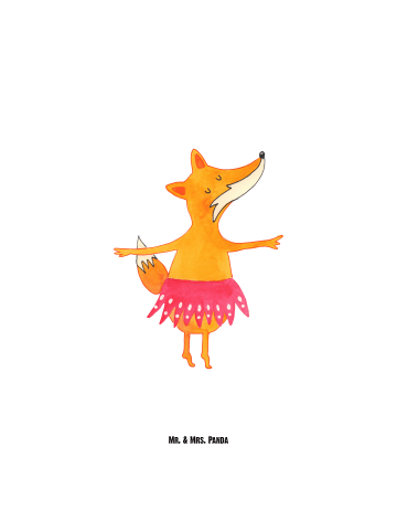 Mr. & Mrs. Panda Trinkflasche Aus Edelstahl Fuchs Ballerina ohne... in Weiß