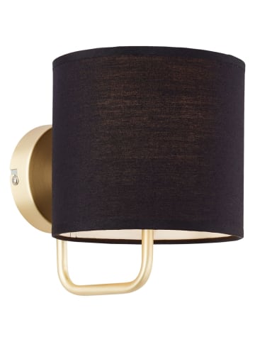 Brilliant Clarie Wandleuchte in messing gebürstet/schwarz