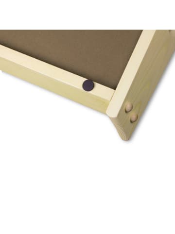 Mr. & Mrs. Panda Sofa Tablett Anker Blau mit Spruch in Gelb Pastell