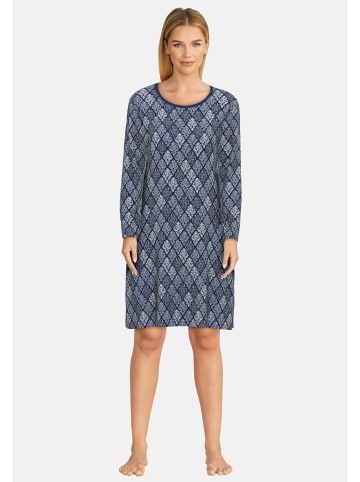 Götzburg Nachthemd Den Haag in blau-mittel-Allover