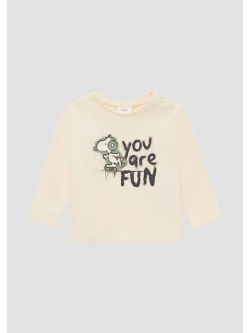 s.Oliver T-Shirt langarm in Beige
