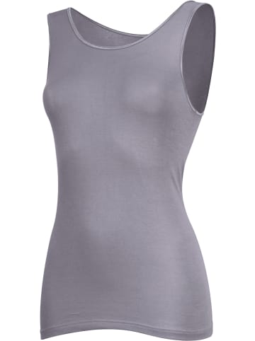 Erwin Müller Feinripp Unterhemd in grau