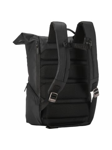 Hedgren Commute Line - Rolltop Rucksack 15" 41 cm USB RFID in schwarz