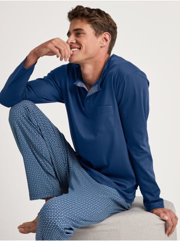 Calida Pyjama in pottery blue