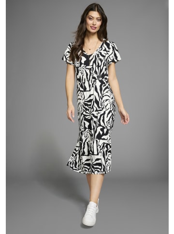 Laura Scott Sommerkleid in schwarz-sand-tropisch