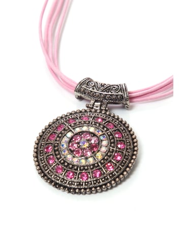 collezione alessandro Kurze Kette " Jet " in rosa