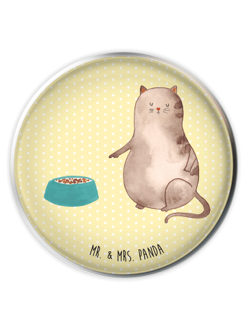 Mr. & Mrs. Panda Waschbecken Ablaufstopfen Katze Fressen ohne Sp... in Gelb Pastell