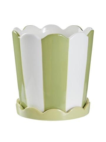 Butlers Blumentopf SUNDAE mit Teller in Grün