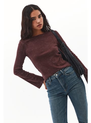 OXXO Langarmshirt BITTER CHOCOLATE