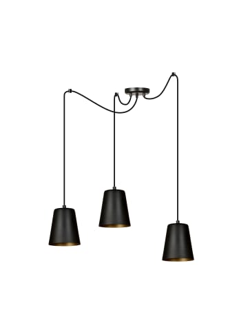 Licht-Erlebnisse Pendelleuchte (B)14 x (L)180 x (T)40 cm in Schwarz Gold