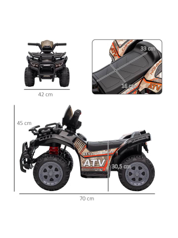 HOMCOM Elektro 6V Kinderquad 1,5-3 Jahre Schwarz