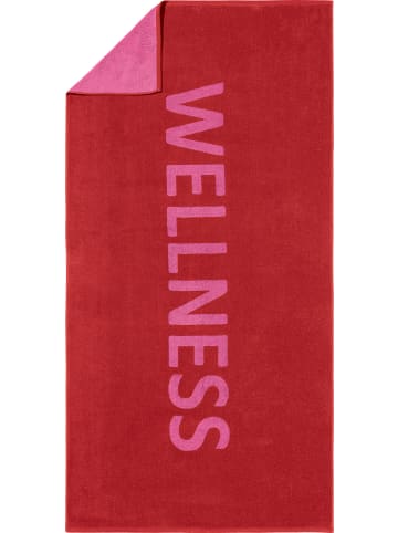 Erwin Müller Saunatuch in rot-pink