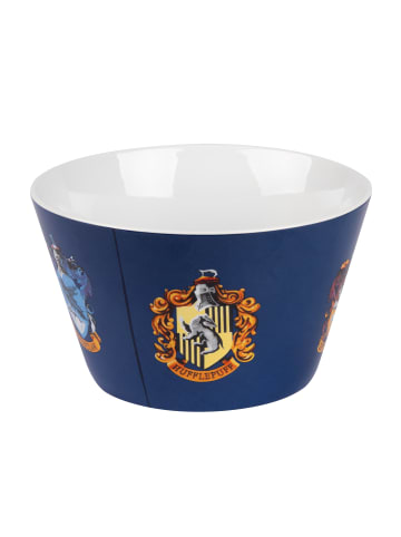 United Labels Harry Potter Müslischale - 5 Wappen Hogwarts 500 ml in blau