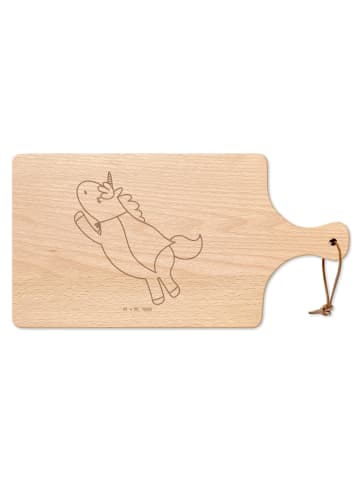 Mr. & Mrs. Panda Schneidebrett Einhorn Super ohne Spruch in Transparent