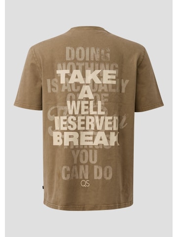 QS T-Shirt in 84D0_sandstein