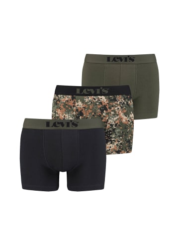 Levi´s Boxershorts LEVIS Men Giftbox Dotted Boxer Brief 3P in Black/Green/Grey