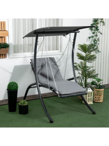 Outsunny Hollywoodschaukel 108L x 145B x 169H cm Dunkelgrau