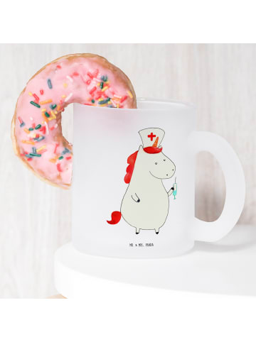 Mr. & Mrs. Panda Teetasse Einhorn Krankenschwester ohne Spruch in Transparent