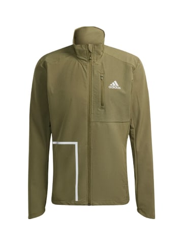 adidas Funktonsjacke OWN THE RUN JKT in Khaki