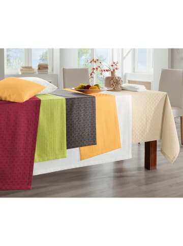 Erwin Müller Jacquard, Baumwollmischung Tischdecke Paderborn in weiß