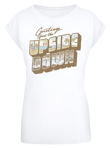 F4NT4STIC T-Shirt Stranger Things Greetings From Upside Down in weiß