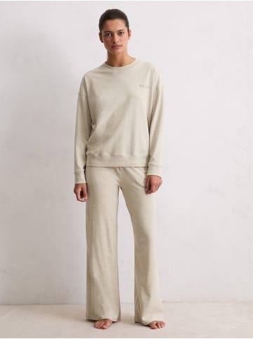 Marc O'Polo Pyjamaoberteil Mock Neck Top M-Line in chateau gray melange