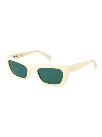 Liu Jo Frauen Sonnenbrille Katzenauge Weiß