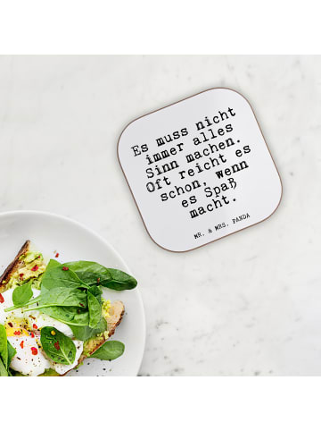 Mr. & Mrs. Panda Untersetzer für Gläser Es muss nicht immer... m... in Weiß