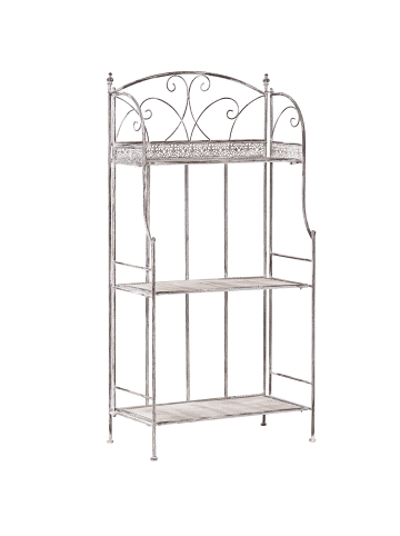 Beliani Badezimmerregal VILLADOSE in Grau - (W) 60 x (H) 117 x (L) 30 cm