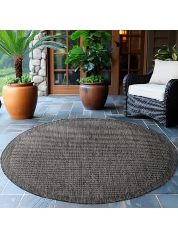 Indoor Outdoor Teppich Giza 1410 in Schwarz