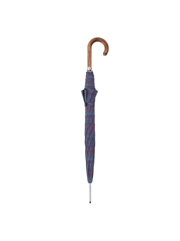 doppler Manufaktur Cottage Elegance Stockschirm 91 cm blau gemustert